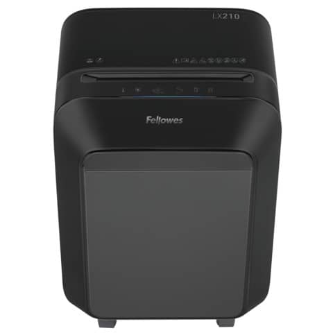 Distruggidocumenti uso moderato Fellowes Powershred LX210 - P-4 - 23 L - nero - taglio a miniframmenti 4x12 mm FW5502501